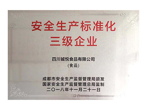 安全生产标准化三级企业